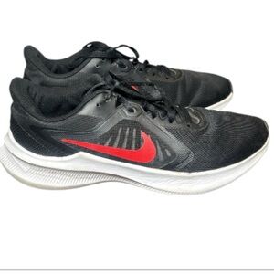 NIKE AIR Downshifter 10 Black & Red Mesh Running Shoe Sneakers Men’s US Size 8.5